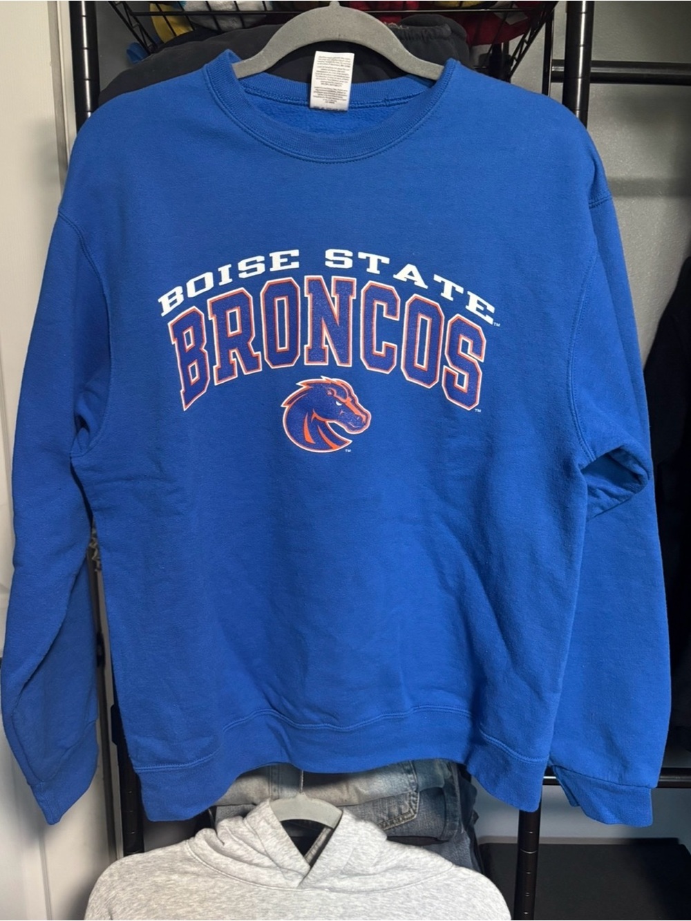 Jerzees Boise State Broncos Royal Blue Crewneck Sweatshirt